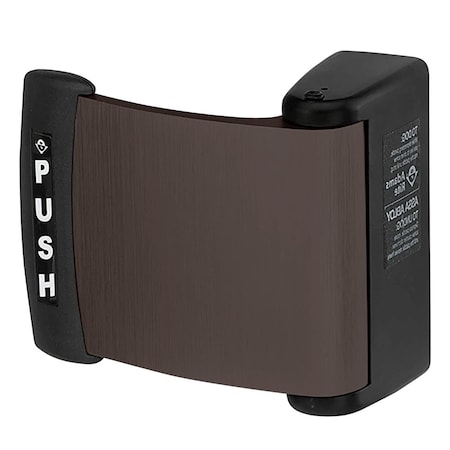 Adams Rite Curved Deadlatch Paddle, for 1-13/16-in to 2-in Thick Doors, Dark Bronze Anodized Aluminum Finish, P 4591-02-01-313